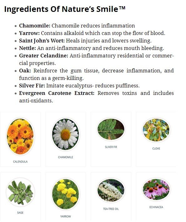 Natures Smile Ingredients Reviews